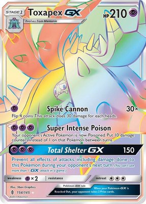 Toxapex GX (Secret), SM - Guardians Rising