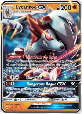 Lycanroc GX, SM - Guardians Rising