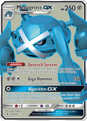Metagross GX (Full Art), SM - Guardians Rising