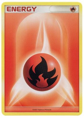 Fire Energy (2007 Unnumbered D/P Style Non-Holo), League & Championship Cards
