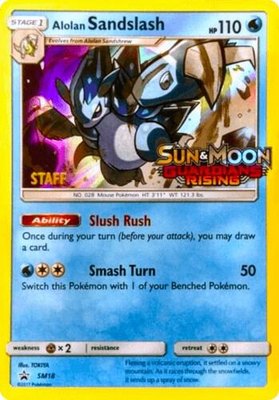 Alolan Sandslash (Prerelease) [Staff], SM Promos