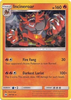 Incineroar (Cracked Ice Holo), Deck Exclusives