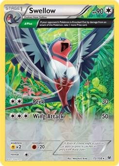 Swellow (XY Roaring Skies), Deck Exclusives