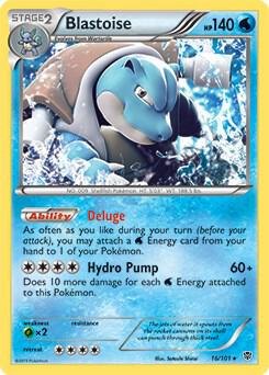 Blastoise (BW Plasma Blast), Deck Exclusives