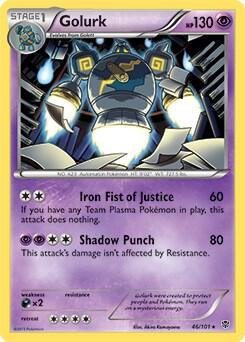 Golurk (BW Plasma Blast), Deck Exclusives