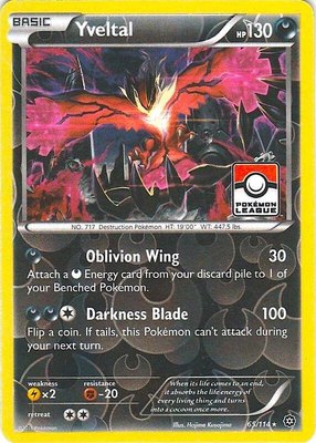 Yveltal (Pokemon League), League & Championship Cards