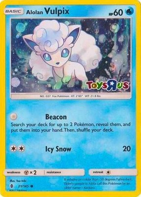 Alolan Vulpix (Toys R Us Promo), Miscellaneous Cards & Products