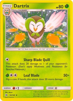 Dartrix (Cosmos Holo), Blister Exclusives