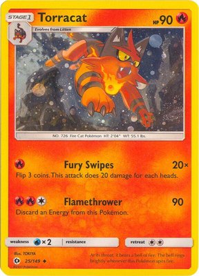 Torracat (Cosmos Holo), League & Championship Cards