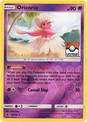 Oricorio (League Challenge) [1st Place], League & Championship Cards