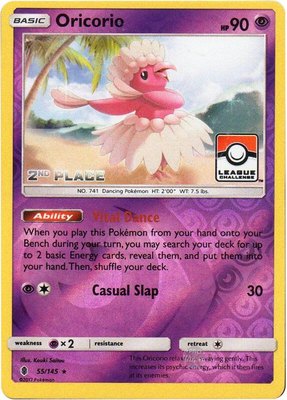 Oricorio (League Challenge) [2nd Place], League & Championship Cards