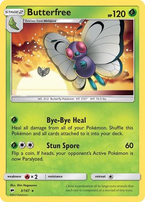 Butterfree, SM - Burning Shadows