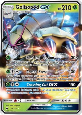 Golisopod GX, SM - Burning Shadows
