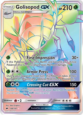Golisopod GX (Secret), SM - Burning Shadows