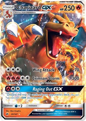 Charizard GX, SM - Burning Shadows