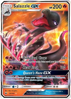 Salazzle GX, SM - Burning Shadows