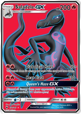 Salazzle GX (Full Art), SM - Burning Shadows