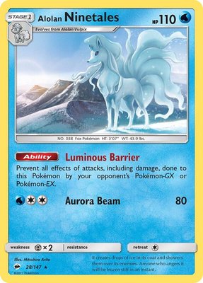 Alolan Ninetales, SM - Burning Shadows