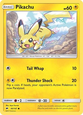 Pikachu, SM - Burning Shadows