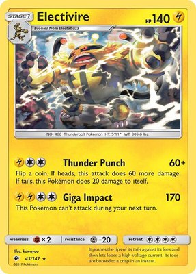 Electivire, SM - Burning Shadows