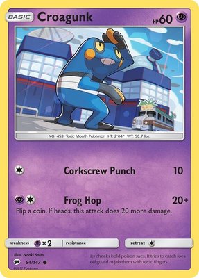 Croagunk, SM - Burning Shadows