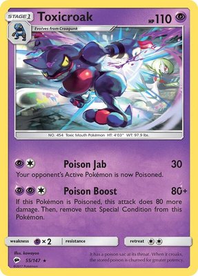 Toxicroak, SM - Burning Shadows