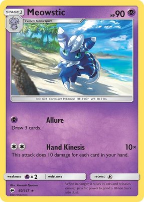 Meowstic, SM - Burning Shadows