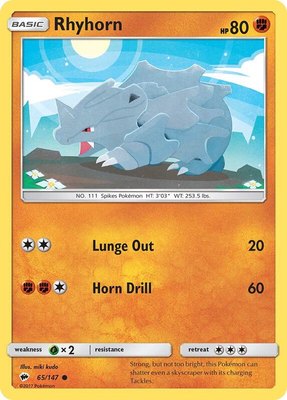 Rhyhorn, SM - Burning Shadows