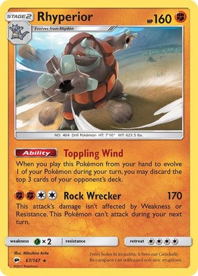 Rhyperior, SM - Burning Shadows