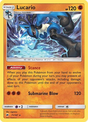 Lucario, SM - Burning Shadows