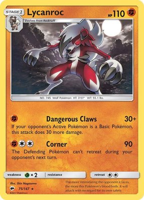 Lycanroc (75), SM - Burning Shadows