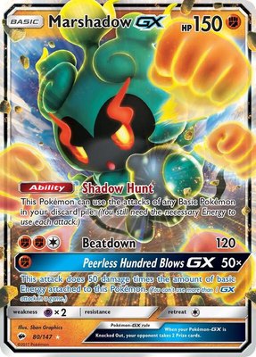 Marshadow GX, SM - Burning Shadows