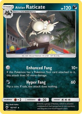 Alolan Raticate, SM - Burning Shadows