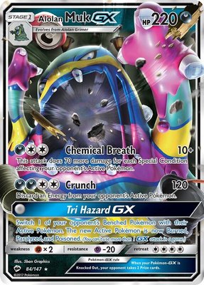 Alolan Muk GX, SM - Burning Shadows