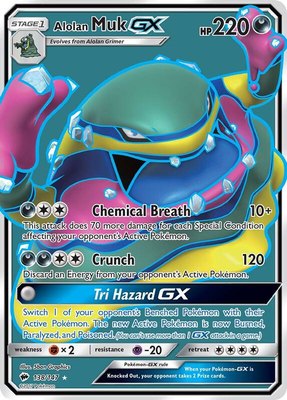 Alolan Muk GX (Full Art), SM - Burning Shadows