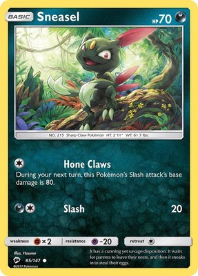 Sneasel, SM - Burning Shadows