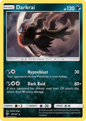 Darkrai, SM - Burning Shadows