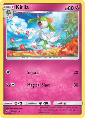 Kirlia, SM - Burning Shadows