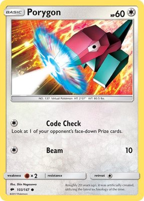 Porygon, SM - Burning Shadows