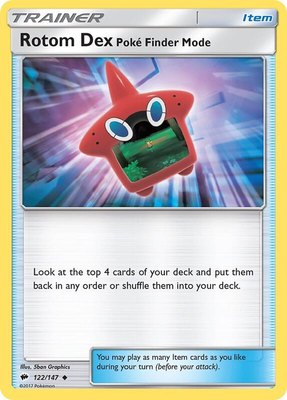 Rotom Dex Poke Finder Mode, SM - Burning Shadows