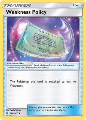 Weakness Policy, SM - Burning Shadows