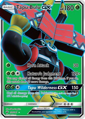 Tapu Bulu GX (Full Art), SM - Burning Shadows