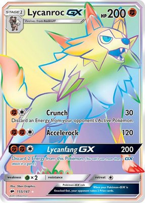 Lycanroc GX (Secret), SM - Burning Shadows