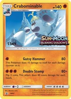Crabominable (Prerelease) [Staff], SM Promos