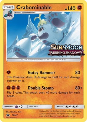 Crabominable (Prerelease), SM Promos