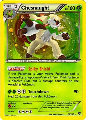Chesnaught (Cosmos Holo), Blister Exclusives
