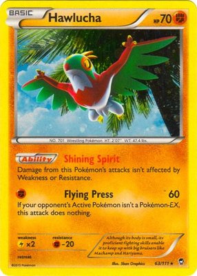 Hawlucha (Cosmos Holo), Blister Exclusives