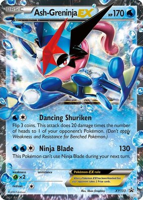 Ash-Greninja EX (XY Black Star Promos), Jumbo Cards