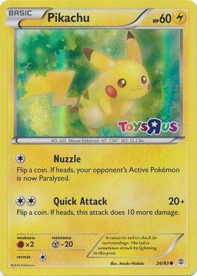 Pikachu (Toys R Us), Miscellaneous Cards & Products