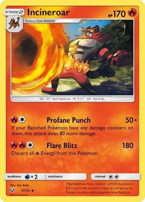 Incineroar, Shining Legends